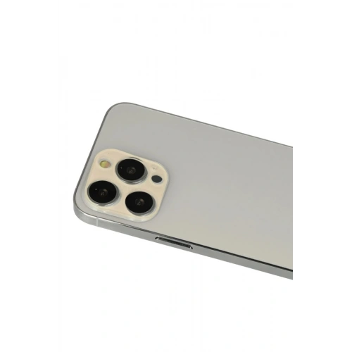 Durukar®  iPhone 12 Pro Rainbow Kamera Lens Koruma Cam - Gold