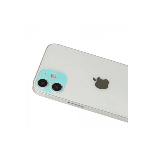 Durukar®  iPhone 12 Rainbow Kamera Lens Koruma Cam - Yeşil