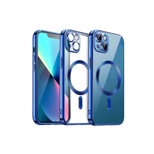 Durukar®  iPhone 13 Kılıf Kross Magneticsafe Kapak - Lacivert