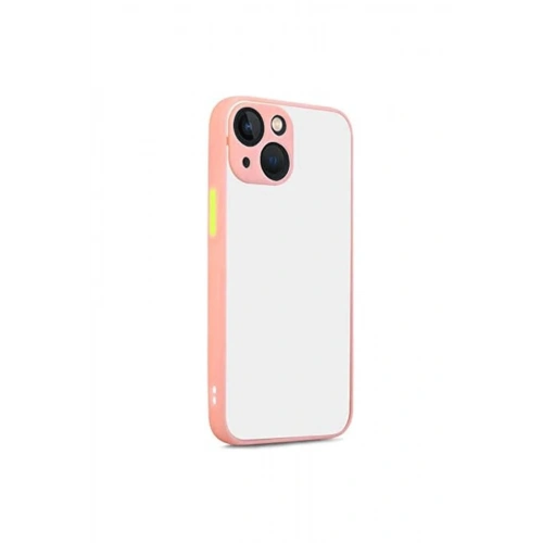 Durukar®  iPhone 13 Kılıf Montreal Silikon Kapak - Pembe