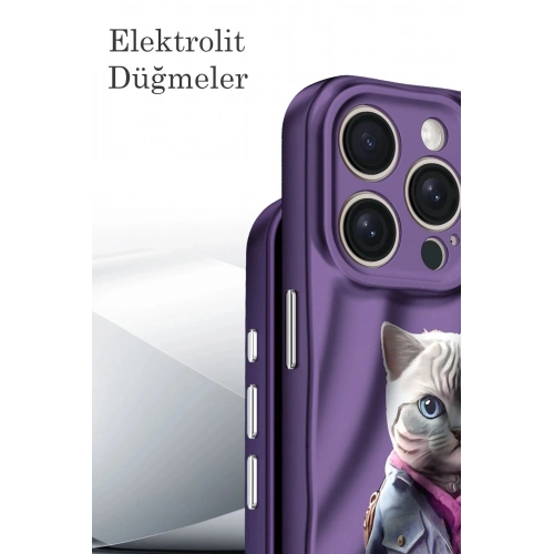 Durukar®  iPhone 13 Pro Kılıf Crew Desenli Kapak - Çiçek