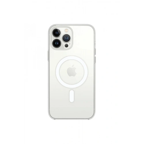 Durukar®  iPhone 13 Pro Kılıf Magneticsafe Şeffaf Silikon - Şeffaf