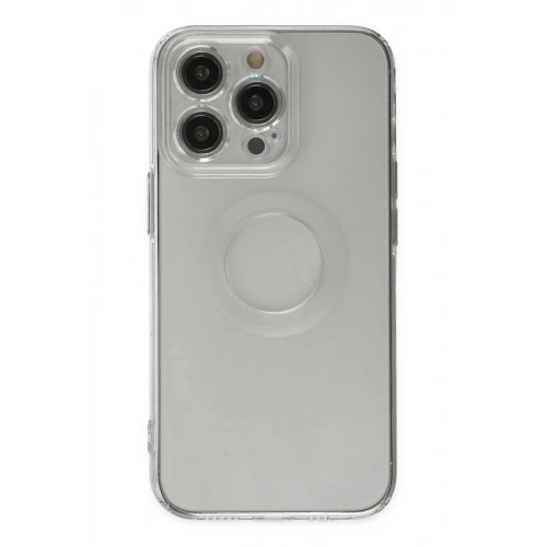 Durukar®  iPhone 13 Pro Kılıf Santa Lens Silikon - Şeffaf