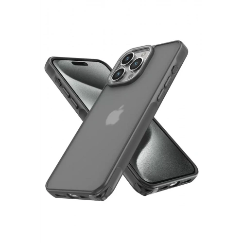 Durukar®   iPhone 13 Pro Max Kılıf Elegant Kapak - Titan Gri