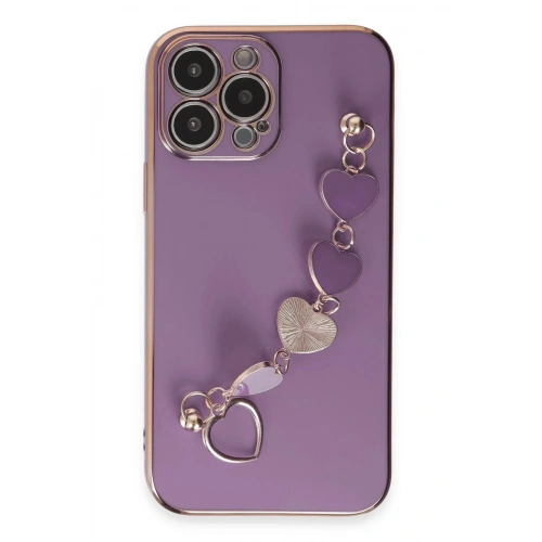 Durukar®  iPhone 13 Pro Max Kılıf Esila Silikon - Mor