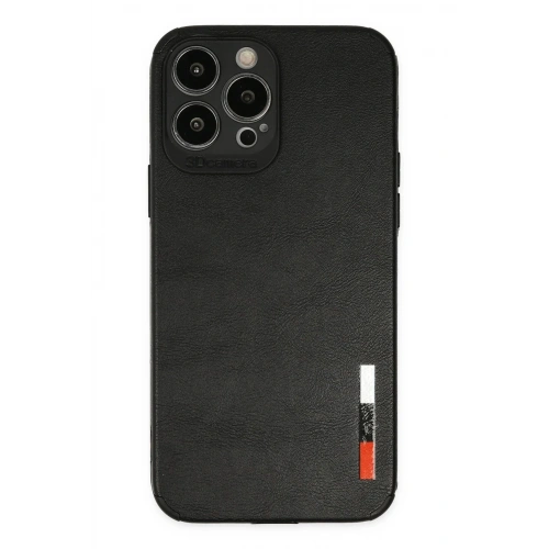 Durukar®  iPhone 13 Pro Max Kılıf Loop Deri Silikon - Siyah