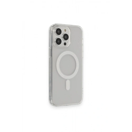 Durukar®  iPhone 13 Pro Max Kılıf Matte Şeffaf Magneticsafe - Şeffaf
