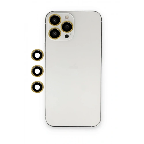 Durukar®  iPhone 13 Pro Max Shine Kamera Lens - Gold