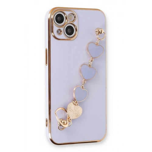Durukar®  iPhone 14 Kılıf Esila Silikon - Lila