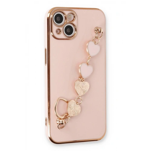 Durukar®  iPhone 14 Kılıf Esila Silikon - Pudra