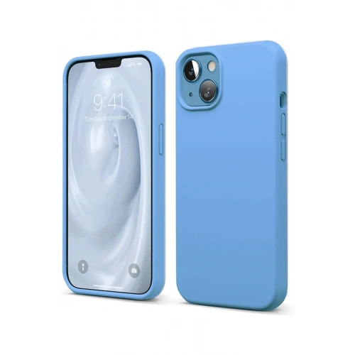 Durukar®  iPhone 14 Kılıf First Silikon - Mavi