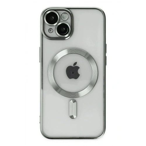 Durukar®  iPhone 14 Kılıf Kross Magneticsafe Kapak - Gümüş