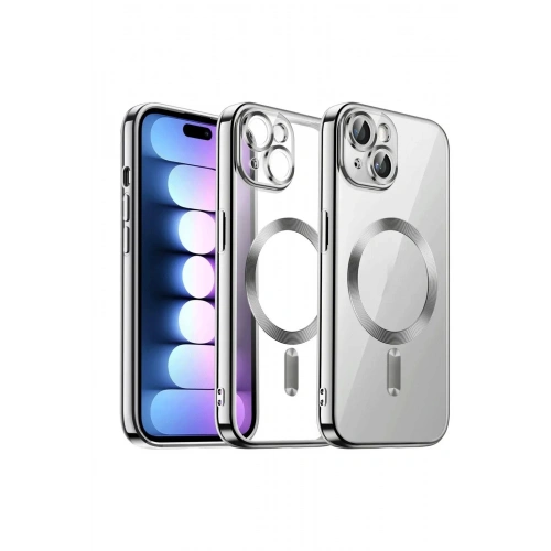 Durukar®  iPhone 14 Kılıf Kross Magneticsafe Kapak - Titan Gri