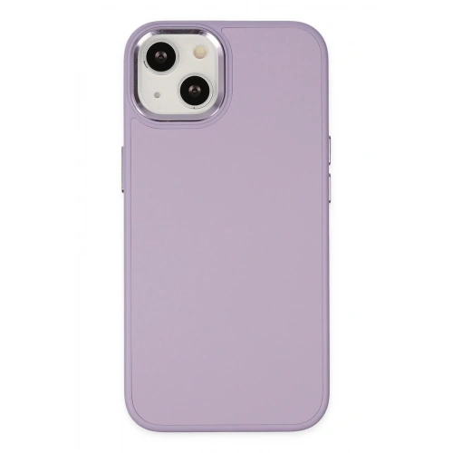 Durukar®  iPhone 14 Plus Kılıf Asya Deri Silikon - Lila