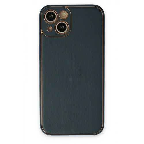 Durukar®  iPhone 14 Plus Kılıf Coco Deri Silikon Kapak - Yeşil