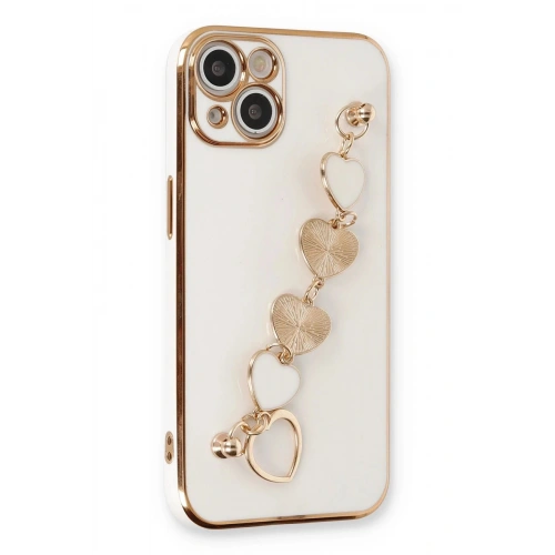 Durukar®  iPhone 14 Plus Kılıf Esila Silikon - Beyaz