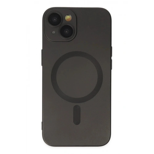Durukar®  iPhone 14 Plus Kılıf Moshi Lens Magneticsafe Silikon - Siyah
