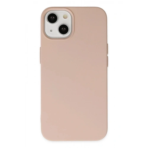 Durukar®  iPhone 14 Plus Kılıf Nano içi Kadife Silikon - Pudra