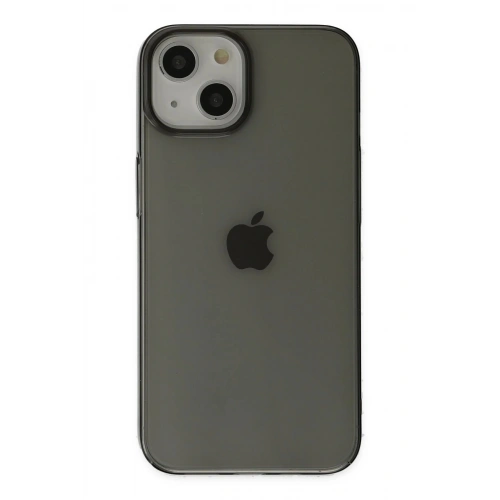 Durukar®  iPhone 14 Plus Kılıf Pc Sert Şeffaf Kapak - Siyah