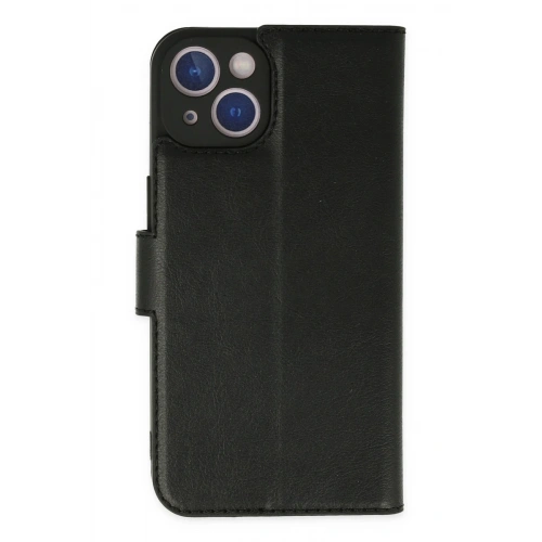Durukar®  iPhone 14 Plus Kılıf Trend S Plus Kapaklı Kılıf - Siyah