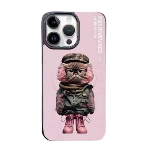 Durukar®  iPhone 14 Pro Fun Magsafe Kapak - Pembe