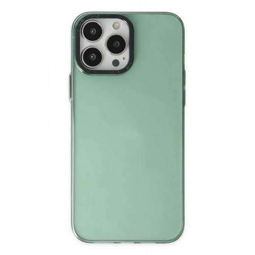 Durukar®  iPhone 14 Pro Kılıf Anka PC Sert Metal Kapak - Yeşil