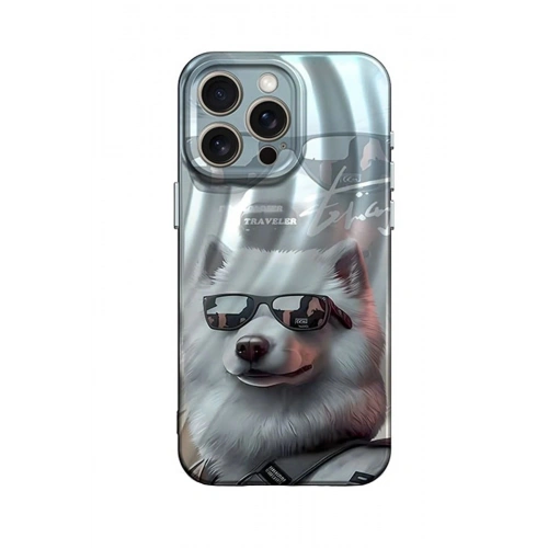 Durukar®  iPhone 14 Pro Kılıf Crew Desenli Kapak - Köpek