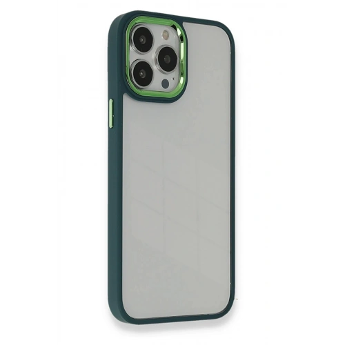 Durukar®  iPhone 14 Pro Kılıf Dora Kapak - Haki Yeşil