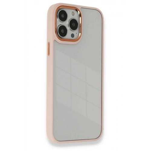 Durukar®  iPhone 14 Pro Kılıf Dora Kapak - Pudra