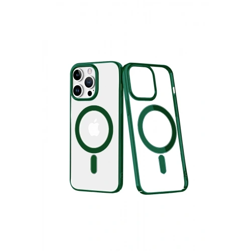 Durukar®  iPhone 14 Pro Kılıf Element Magneticsafe Sert Kapak - Köknar Yeşili