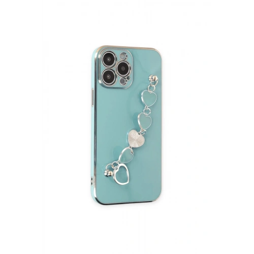 Durukar®  iPhone 14 Pro Kılıf Esila Silikon - Su Yeşili