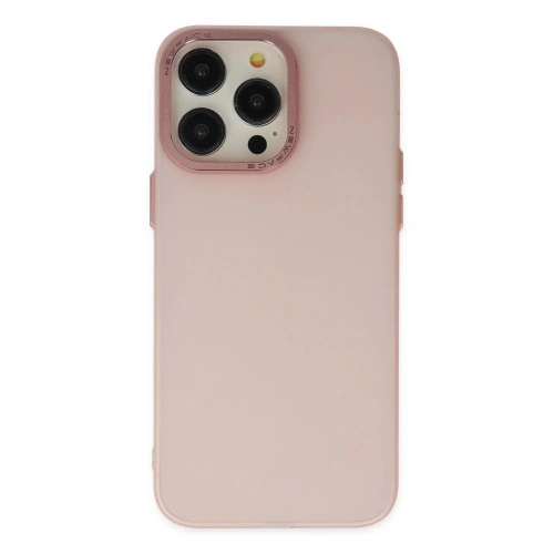 Durukar®  iPhone 14 Pro Kılıf Modos Metal Kapak - Pembe