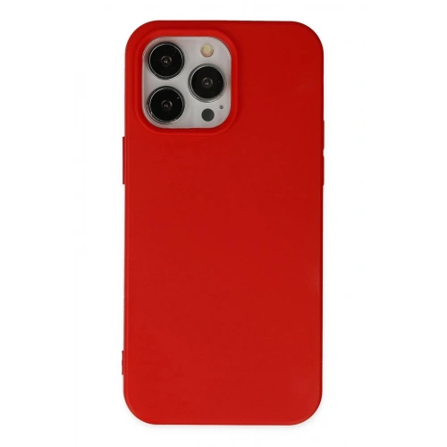 Durukar®  iPhone 14 Pro Kılıf Nano içi Kadife Silikon - Kırmızı