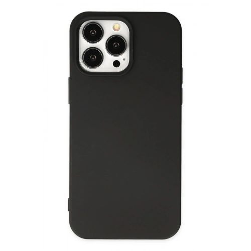 Durukar®  iPhone 14 Pro Kılıf Nano içi Kadife Silikon - Siyah