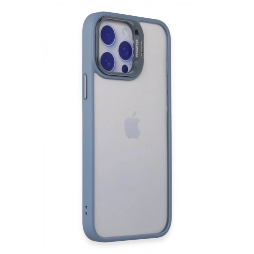 Durukar®  iPhone 14 Pro Kılıf Roblox Lens Standlı Kapak - Sierra Blue
