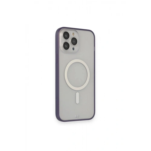 Durukar®  iPhone 14 Pro Max Kılıf Grand Magneticsafe Kapak - Mor