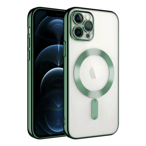 Durukar®  iPhone 14 Pro Max Kılıf Kross Magneticsafe Kapak - Koyu Yeşil