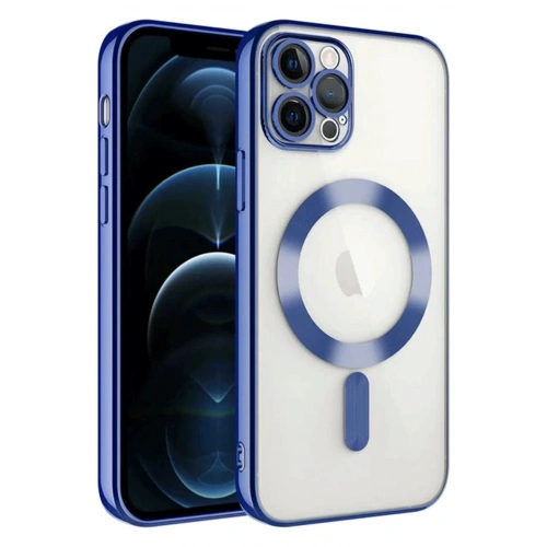 Durukar®  iPhone 14 Pro Max Kılıf Kross Magneticsafe Kapak - Lacivert