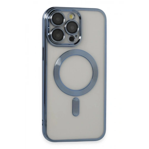 Durukar®  iPhone 14 Pro Max Kılıf Kross Magneticsafe Kapak - Sierra Blue