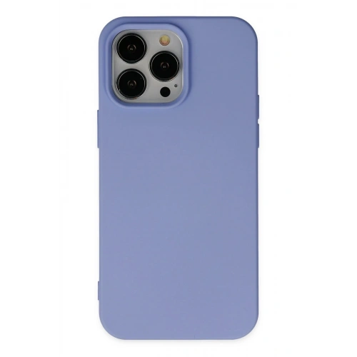 Durukar®  iPhone 14 Pro Max Kılıf Nano içi Kadife Silikon - Lila