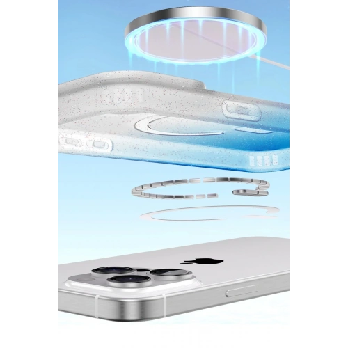 Durukar®   iPhone 14 Pro Max Pummel Shiny Magsafe Kapak - Siyah