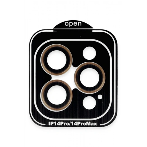 Durukar®  iPhone 14 Pro Max PVD Metal Kamera Lens - Turuncu