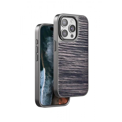 Durukar®  iPhone 14 Pro Max Wave Kapak - Kahverengi