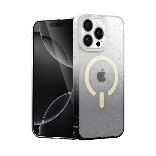 Durukar®   iPhone 14 Pro Pummel Shiny Magsafe Kapak - Siyah