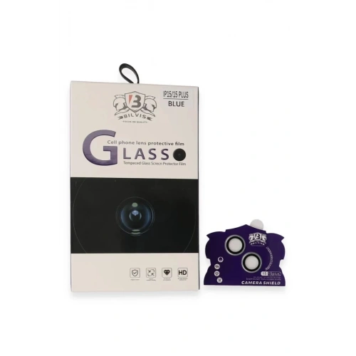 Durukar®   iPhone 15 Bilvis Titan Kamera Lens - Sierra Blue