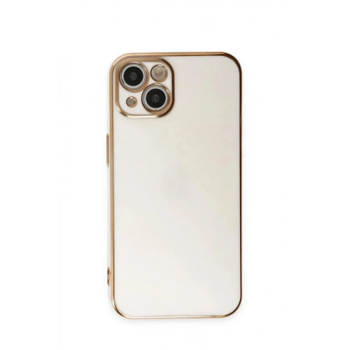 Durukar®  iPhone 15 Kılıf Volet Silikon - Beyaz
