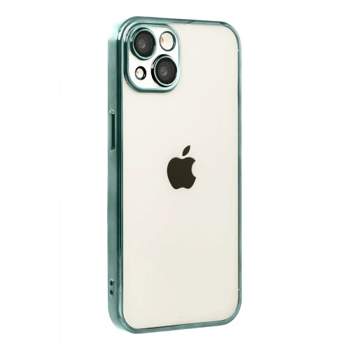 Durukar®   iPhone 15  Lensli Silikon - Yeşil