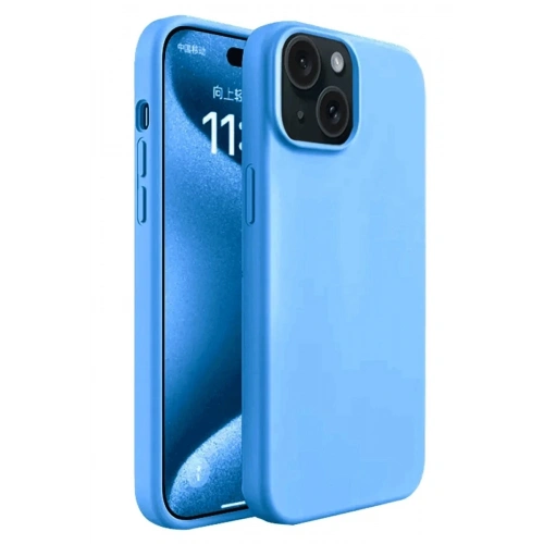 Durukar®  iPhone 15 Plus Kılıf First Silikon - Mavi