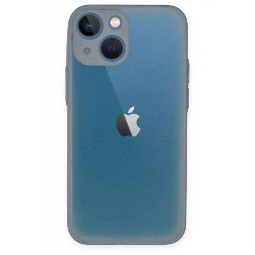 Durukar®  iPhone 15 Plus Kılıf Montreal Silikon Kapak - Gri