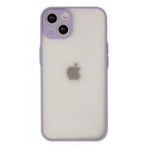 Durukar®  iPhone 15 Plus Kılıf Montreal Silikon Kapak - Mor